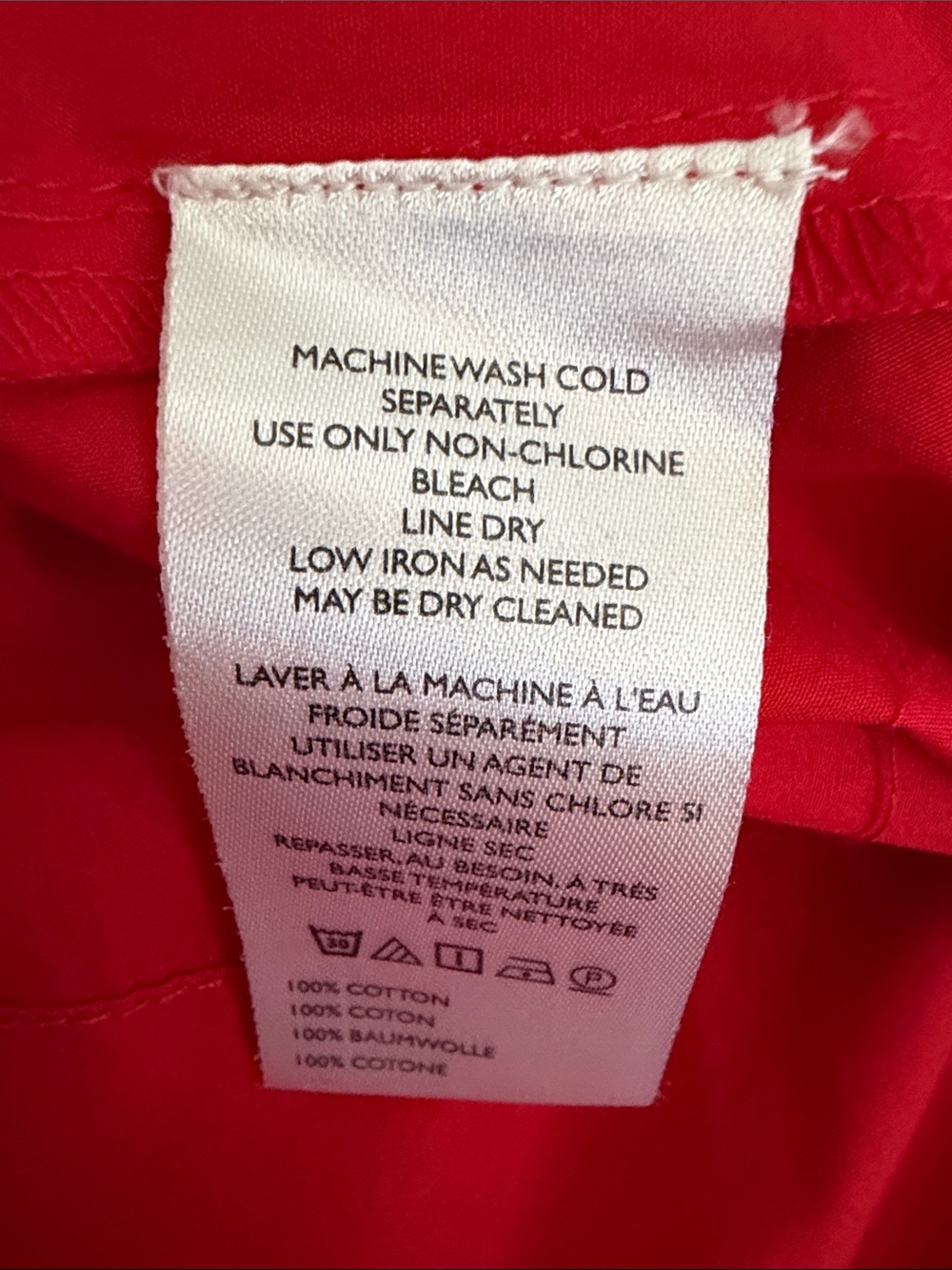 Anthropologie Maeve Red Cotton Drop Waist Wrap Midi Skirt Size 10 Retro Fall - Picture 7 of 7
